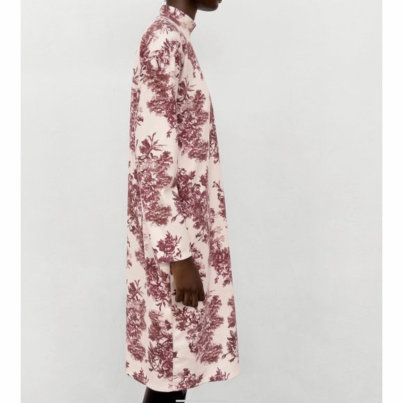 *NWT* Zara Printed Soft Dress - Picture 10 of 13